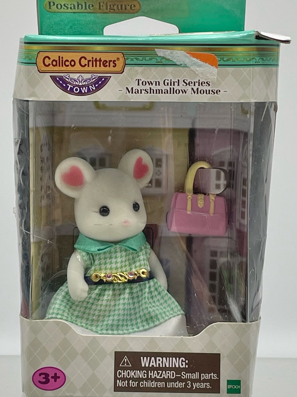 Calico CrittersTown Girl Stephanie Marshmallow Mouse NIB